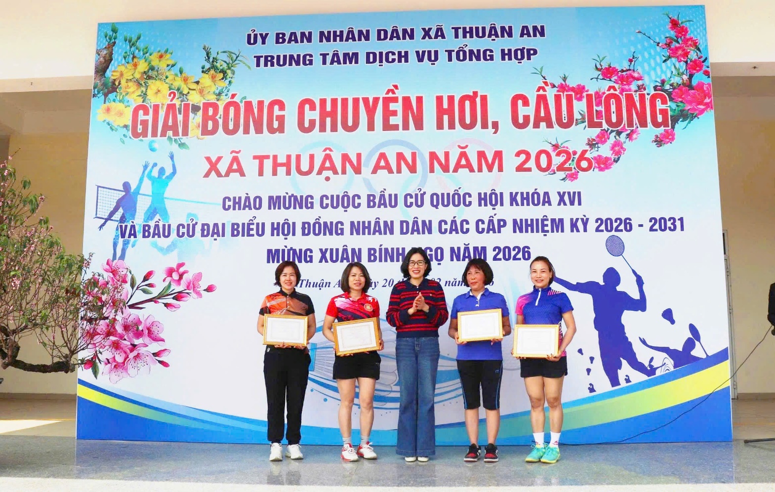 Xã Thuận An từng bừng Giải Bóng chuyền hơi, cầu lông chào Xuân Bính Ngọ 2026- Ảnh 10.