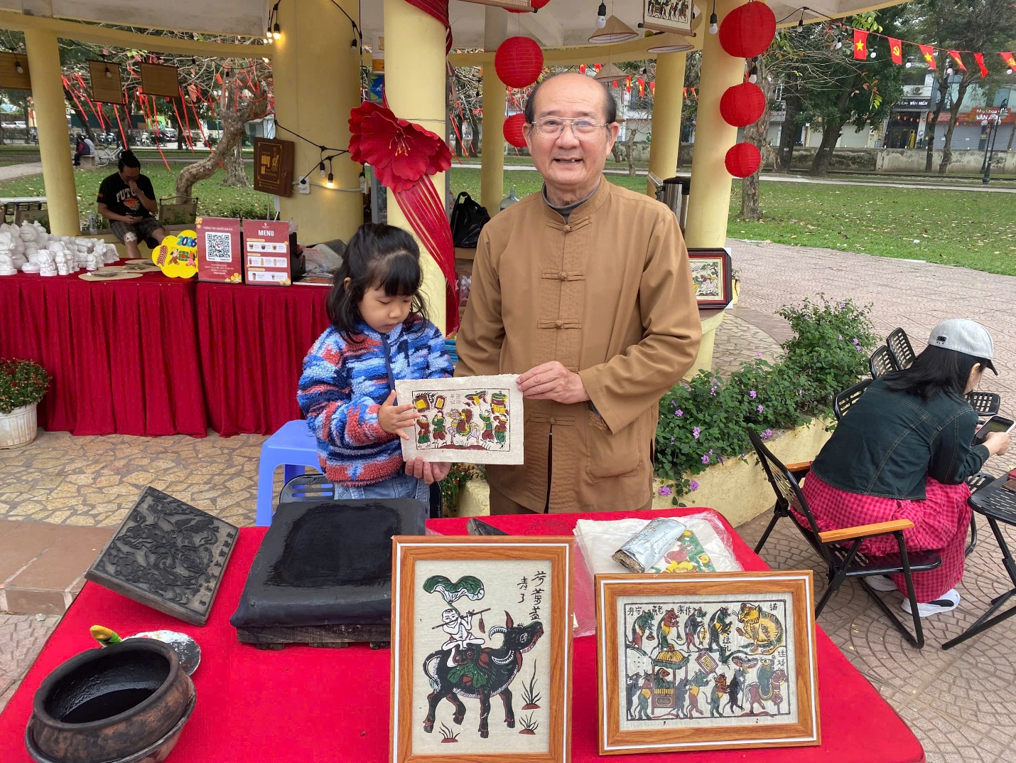 "Khu Trải nghiệm Tết Việt" tại Công viên Thống Nhất- Ảnh 4.