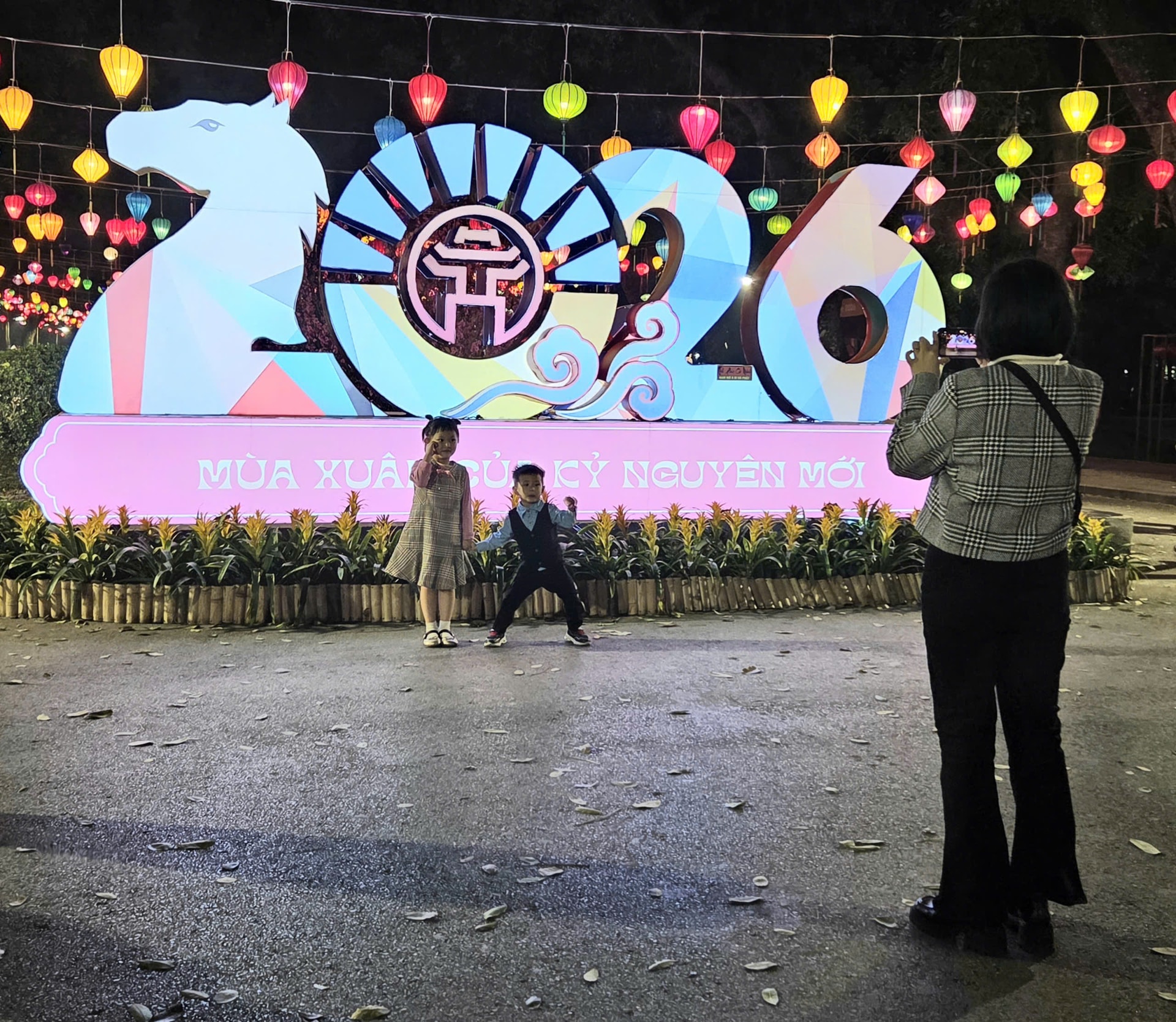 Người dân háo hức xem bắn pháo hoa tại Công viên Thống Nhất- Ảnh 3.