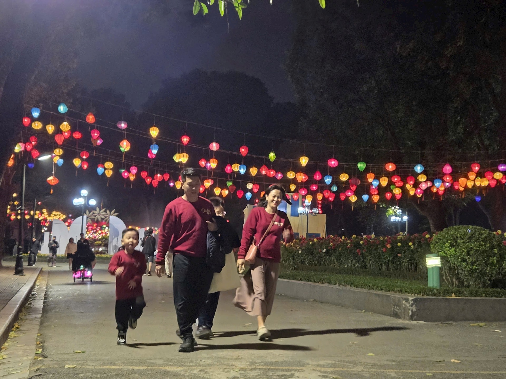 Người dân háo hức xem bắn pháo hoa tại Công viên Thống Nhất- Ảnh 5.