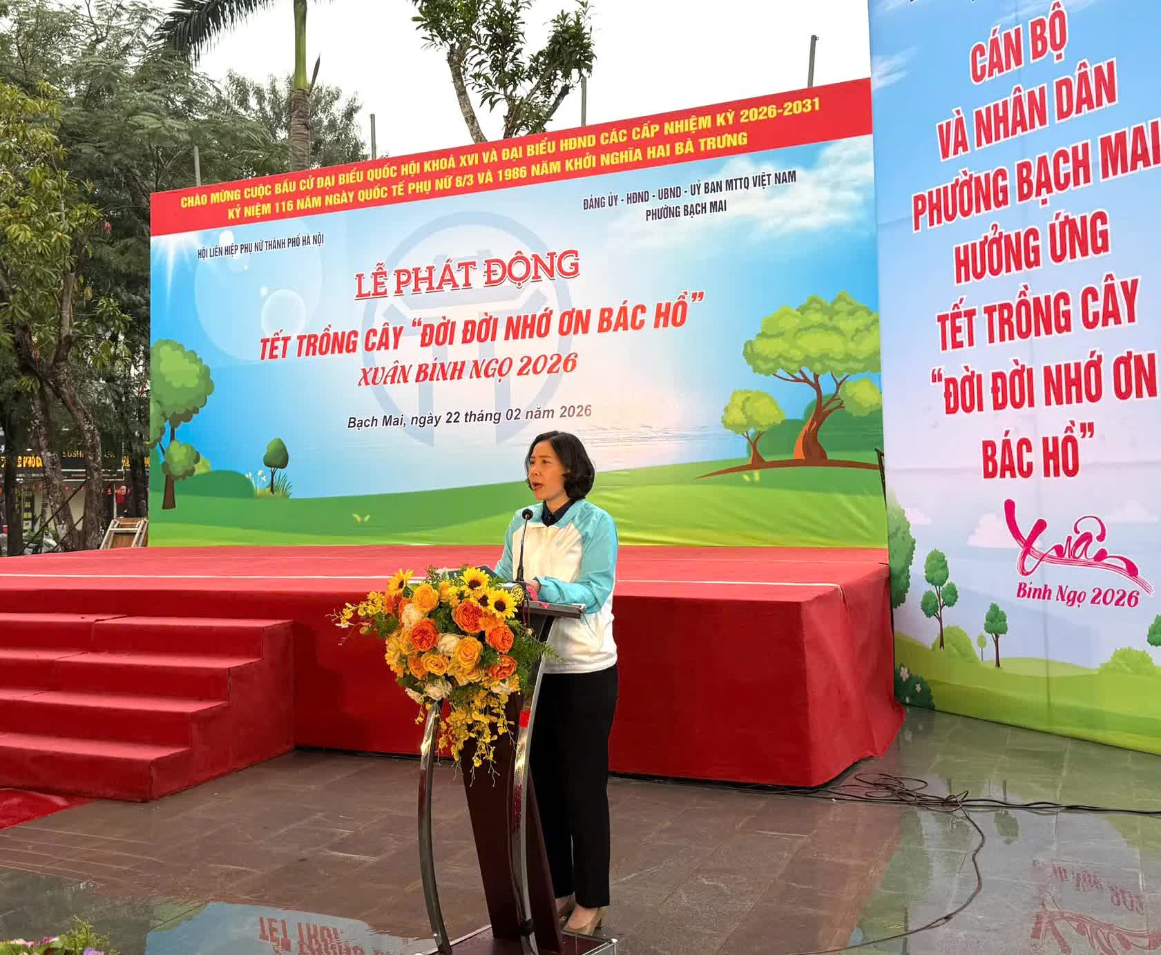 Phường Bạch Mai và Hội Liên hiệp phụ nữ Hà Nội phát động Tết trồng cây Xuân Bính Ngọ 2026- Ảnh 3.