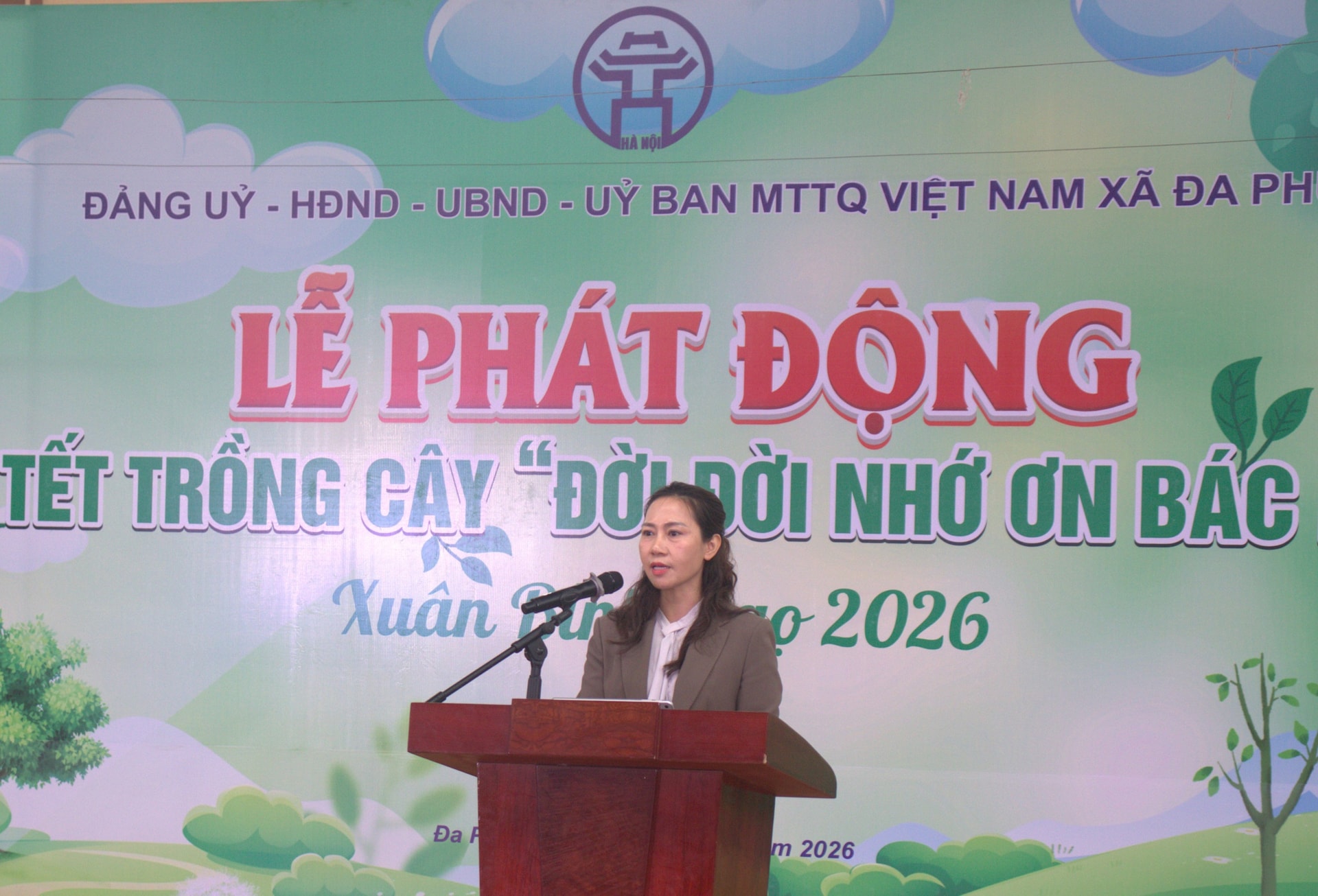 Xã Đa Phúc phấn đấu trồng hơn 5.100 cây xanh trong năm 2026- Ảnh 1.