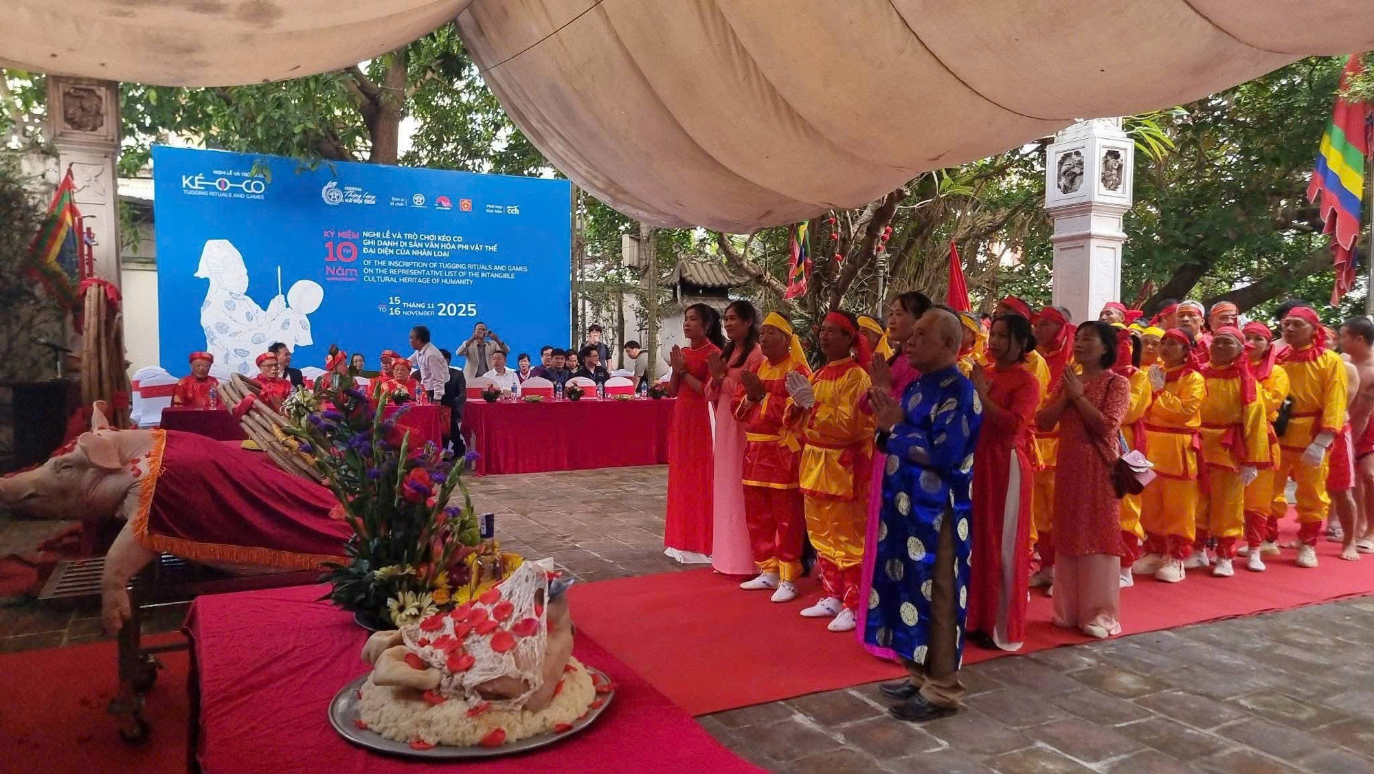 Giữ hồn xuân quê qua hội Vật cầu – Kéo mỏ làng Ngải Khê, xã Chuyên Mỹ- Ảnh 4.