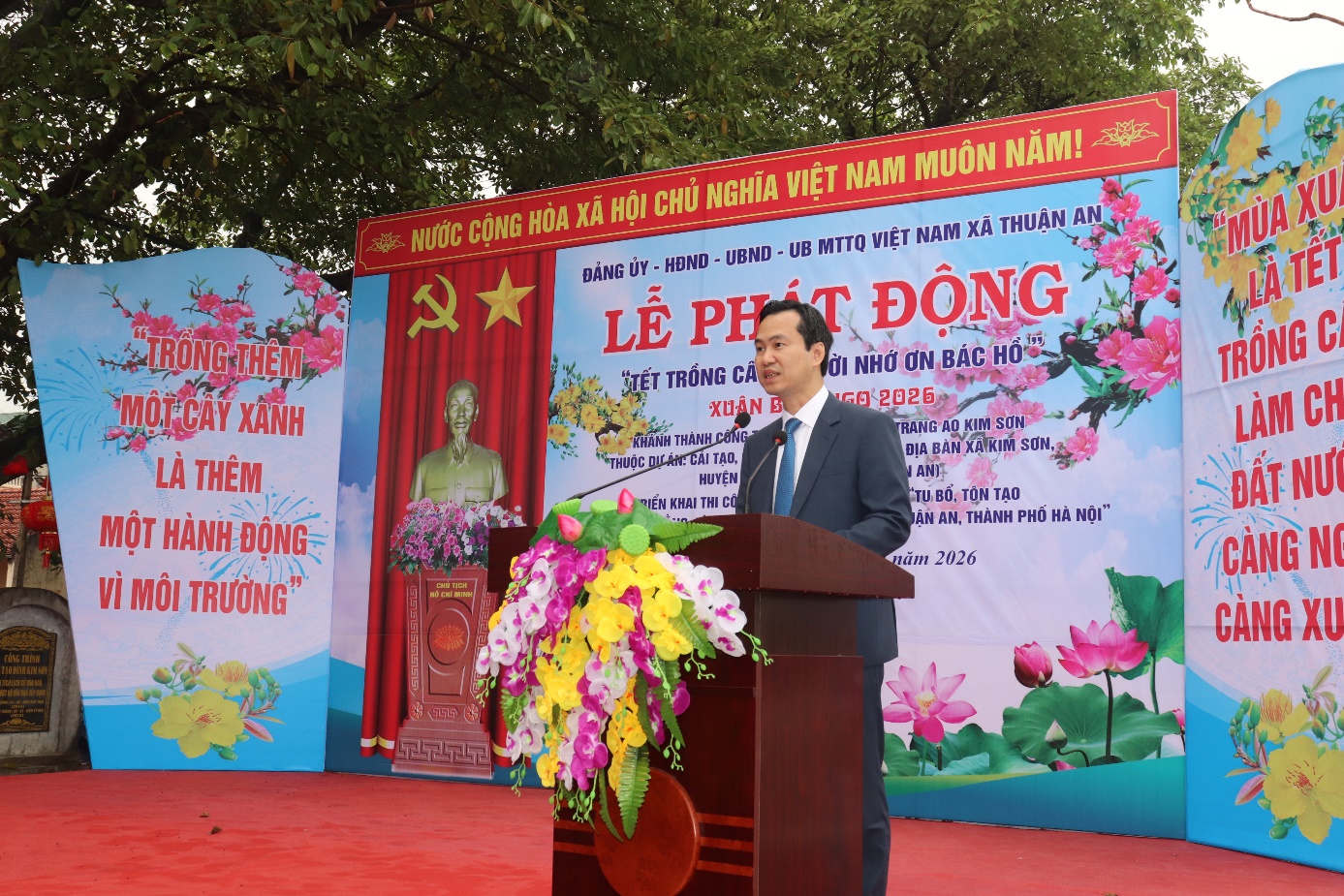 Xã Thuận An phát động “Tết trồng cây đời đời nhớ ơn Bác Hồ” Xuân Bính Ngọ năm 2026; Khánh thành, triển khai thi công các dự án trên địa bàn xã- Ảnh 3.