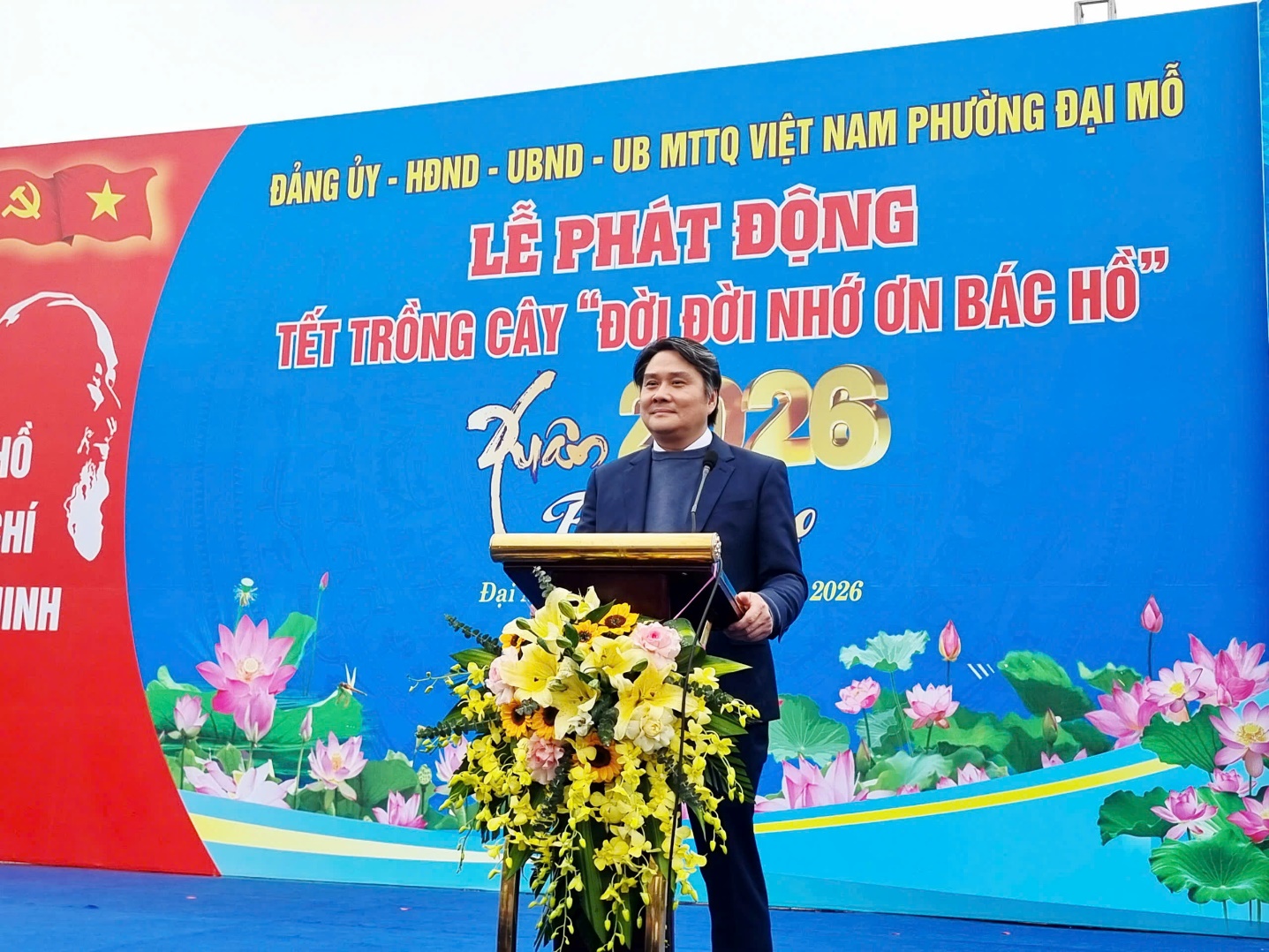 PHƯỜNG ĐẠI MỖ TỔ CHỨC THÀNH CÔNG LỄ PHÁT ĐỘNG TẾT TRỒNG CÂY "ĐỜI ĐỜI NHỚ ƠN BÁC HỒ" XUÂN BÍNH NGỌ 2026- Ảnh 2.