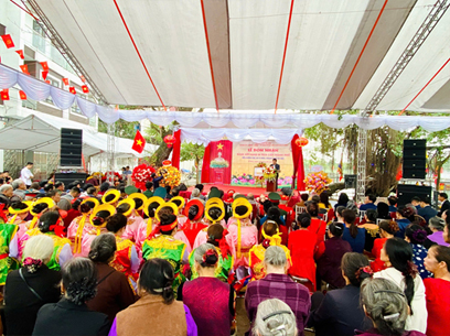 Lễ đón nhận Bằng xếp hạng Di tích lịch sử - văn hóa cấp Thành phố Đền Chính Khí, Hạ Mỗ- Ảnh 3.