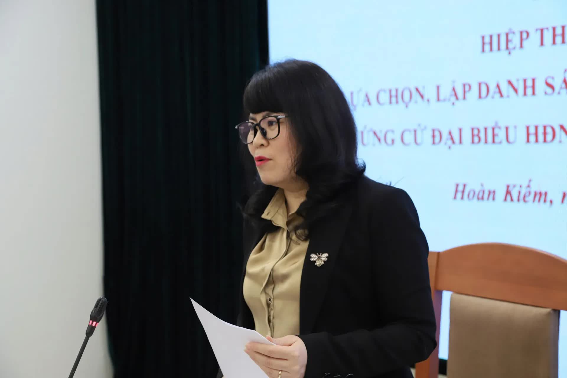 Hoàn Kiếm: hiệp thương lần thứ Ba lựa chọn, lập danh sách những người đủ tiêu chuẩn ứng cử đại biểu HĐND phường- Ảnh 1.