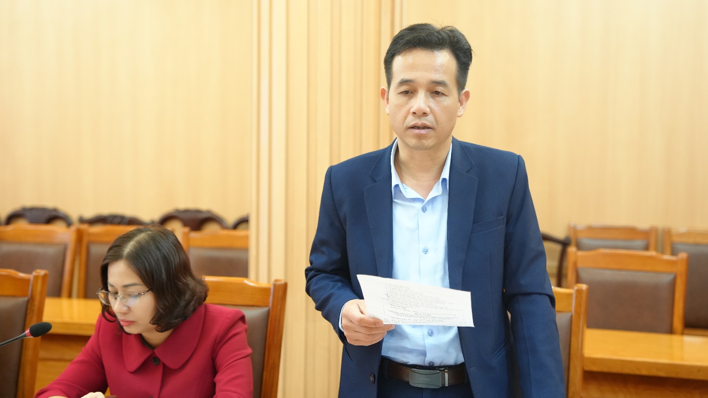 Đồng chí Phó Bí thư Đảng uỷ, Chủ tịch UBND xã An Khánh Hồ Trung Nghĩa chủ trì Hội nghị nghe báo cáo tình hình Tết Nguyên đán Bính Ngọ năm 2026- Ảnh 3.