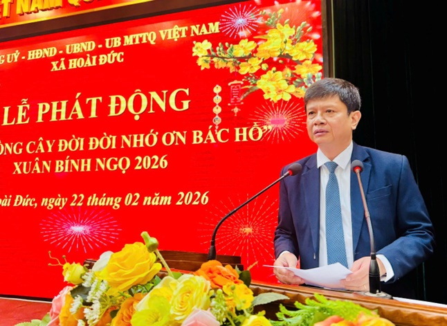 Xã Hoài Đức tổ chức Lễ phát động "Tết trồng cây đời đời nhớ ơn Bác Hồ" Xuân Bính Ngọ 2026- Ảnh 3.