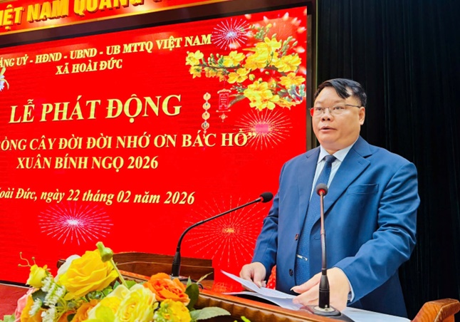 Xã Hoài Đức tổ chức Lễ phát động "Tết trồng cây đời đời nhớ ơn Bác Hồ" Xuân Bính Ngọ 2026- Ảnh 4.