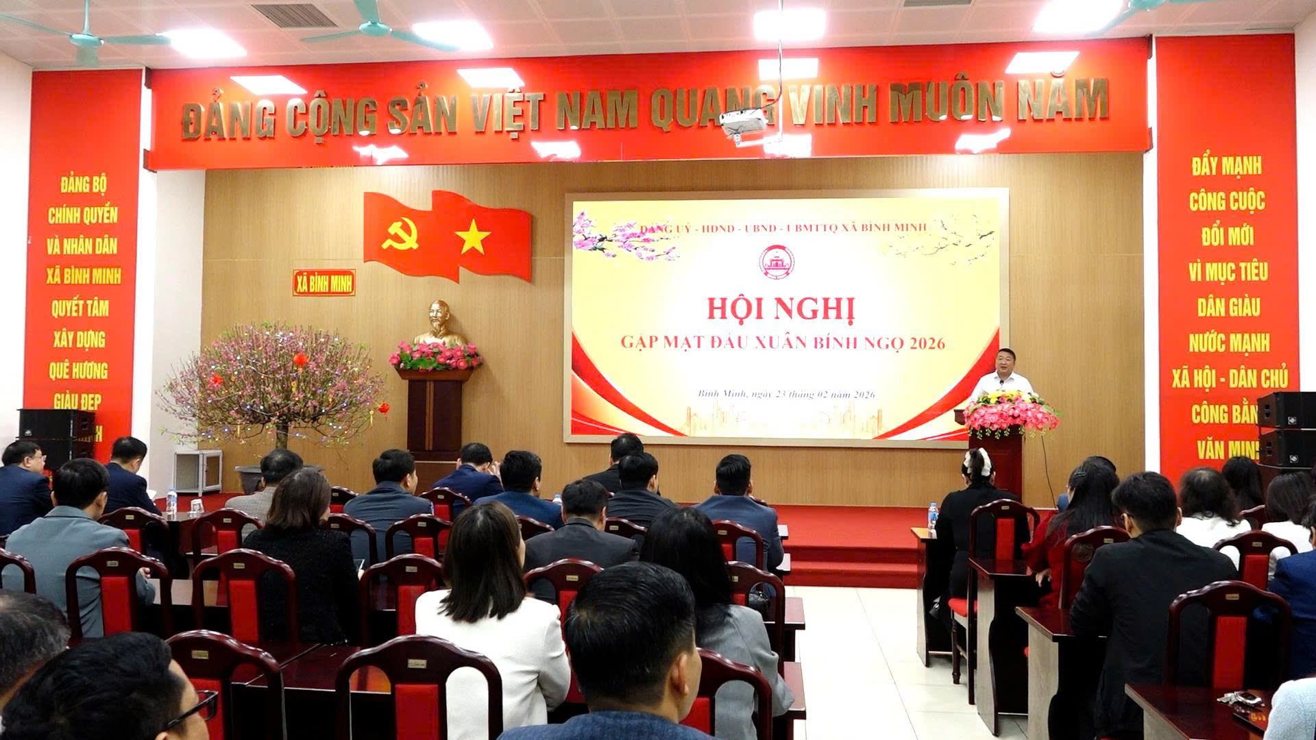 Xã Bình Minh gặp mặt đầu xuân Bính Ngọ 2026, khí thế mới, quyết tâm mới