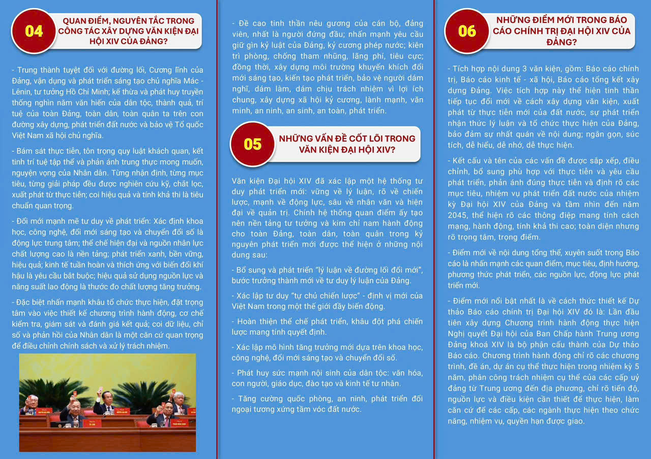 [Infographic] Đề cương tuyên truyền Kết quả Đại hội XIV của Đảng: "ĐOÀN KẾT, DÂN CHỦ, KỶ CƯƠNG, ĐỘT PHÁ, PHÁT TRIỂN"- Ảnh 3.