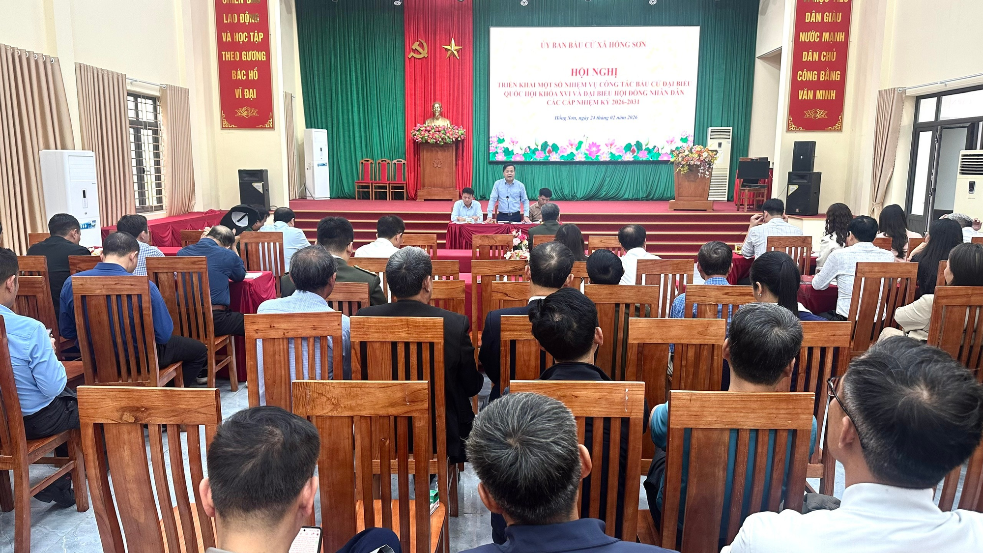 Hồng Sơn chuẩn bị kỹ lưỡng cho ngày bầu cử Đại biểu Quốc hội và HĐND các cấp nhiệm kỳ 2026 - 2031- Ảnh 1.