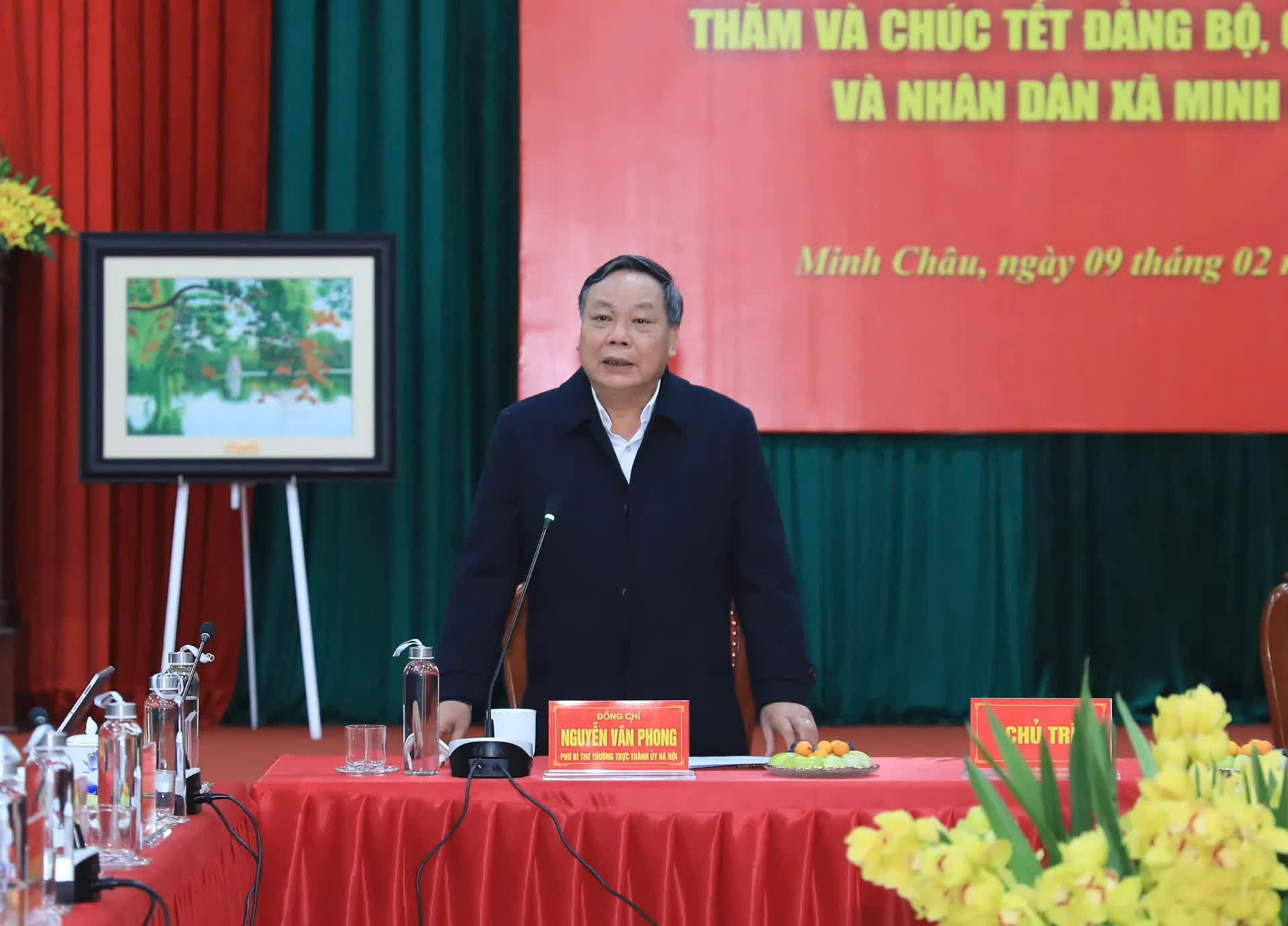 Bí thư Thành ủy Hà Nội Nguyễn Duy Ngọc: kiến tạo không gian phát triển mới cho xã Minh Châu- Ảnh 4.