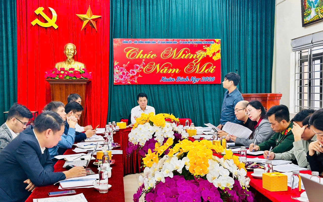 ĐẢNG ỦY PHƯỜNG YÊN NGHĨA: TẬP TRUNG THỰC HIỆN 