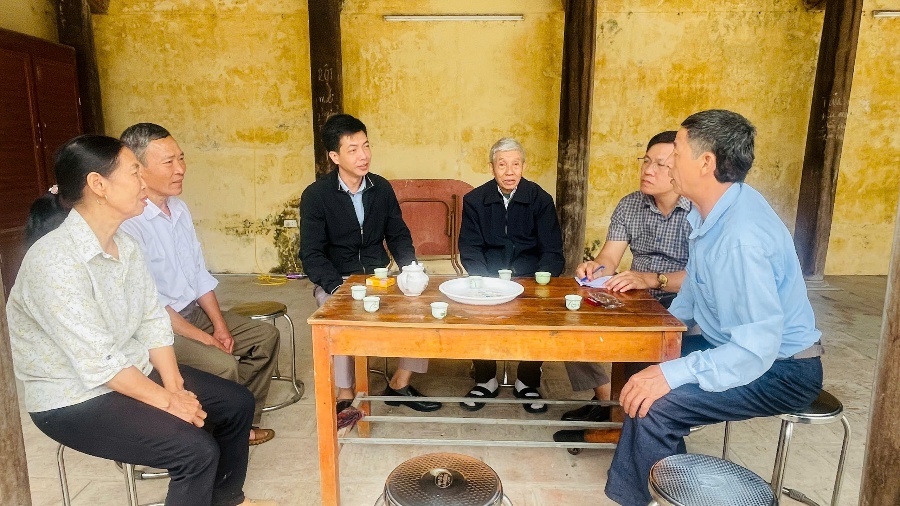 Xã Quảng Oai kiểm tra công tác tổ chức Lễ hội và chuẩn bị bầu cử trên địa bàn- Ảnh 1.