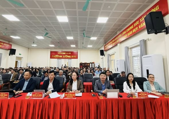 Phường Tương Mai tổ chức Hội nghị tiếp sóng triển khai công tác bầu cử Đại biểu Quốc hội khóa XVI và Đại biểu HĐND các cấp nhiệm kỳ 2026-2031- Ảnh 1.