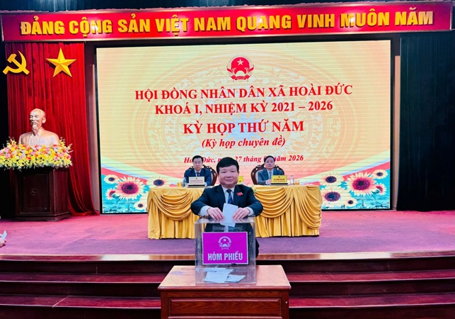 HĐND xã Hoài Đức: Khẳng định vai trò cơ quan dân cử tại đơn vị hành chính mới- Ảnh 2.