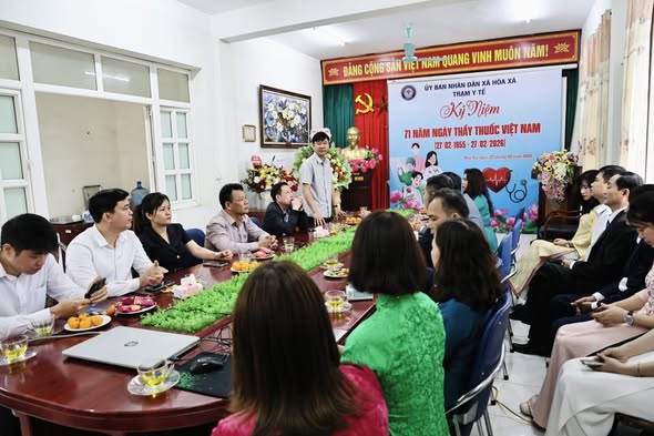 TRẠM Y TẾ XÃ HÒA XÁ TỔ CHỨC LỄ KỶ NIỆM 71 NĂM NGÀY THẦY THUỐC VIỆT NAM (27/02/1955 – 27/02/2026)- Ảnh 3.