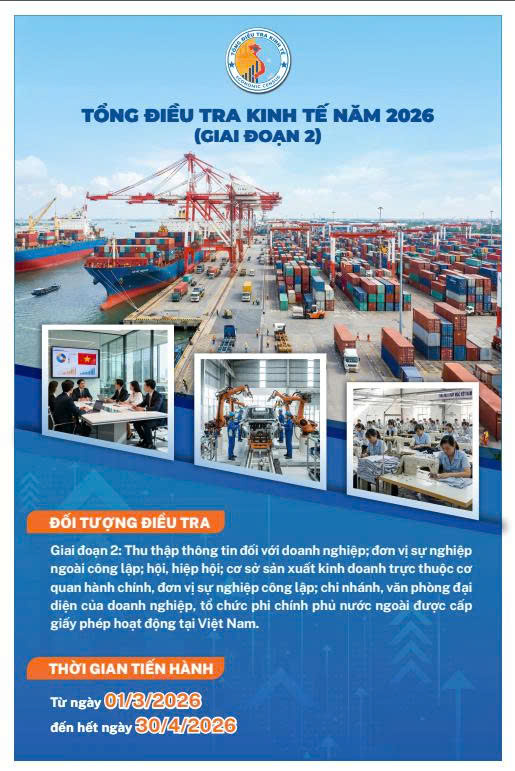 Tổng điều tra kinh tế xã hội năm 2026 (Giai đoạn 2)- Ảnh 3.