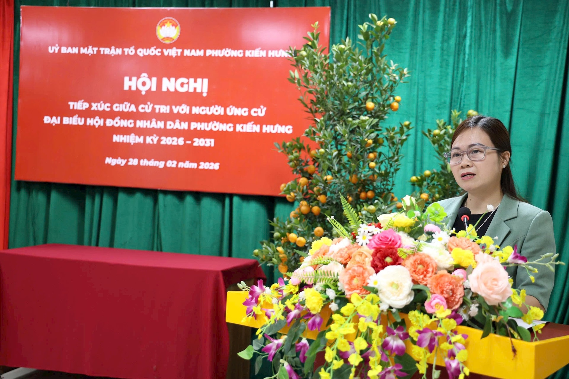 “Nói đi đôi với làm” - cam kết của ứng cử viên HĐND phường Kiến Hưng trước cử tri- Ảnh 3.