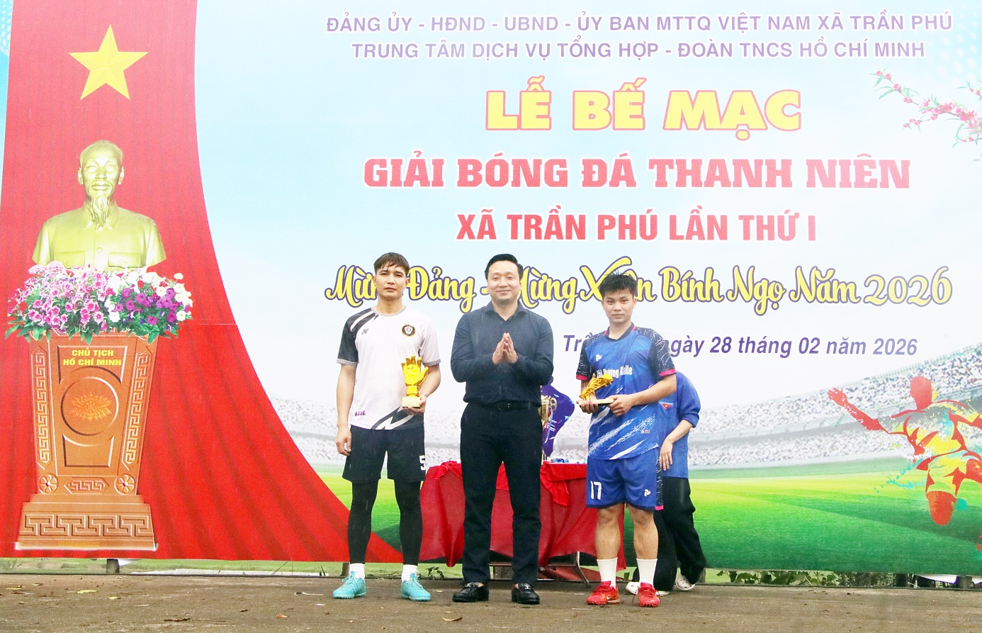 Bế mạc giải bóng đá thanh niên lần thứ I “Mừng Đảng Mừng Xuân” Bính Ngọ 2026- Ảnh 3.