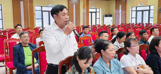 HÁT MÔN: HỘI NGHỊ GIAO BAN THƯỜNG TRỰC ĐẢNG ỦY VỚI BÍ THƯ CHI, ĐẢNG BỘ TRỰC THUỘC TRÊN ĐỊA BÀN- Ảnh 4.