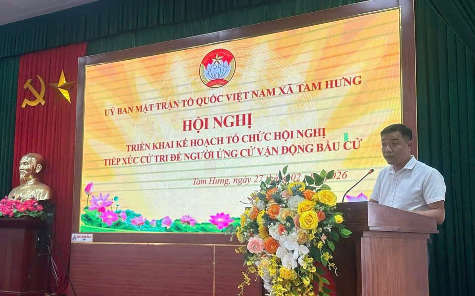 UB MTTQ Việt Nam xã Tam Hưng triển khai Kế hoạch tiếp xúc cử tri phục vụ vận động bầu cử