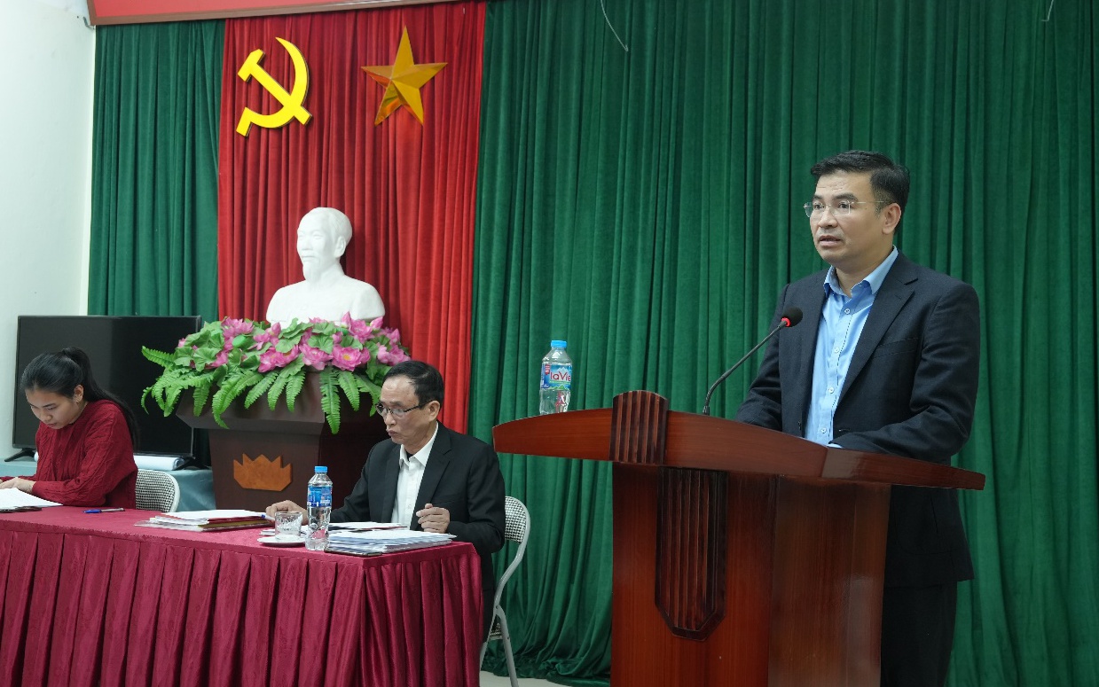 Đồng chí Phó Bí thư Đảng ủy, Chủ tịch UBND xã dự sinh hoạt chi bộ TDP An Đào