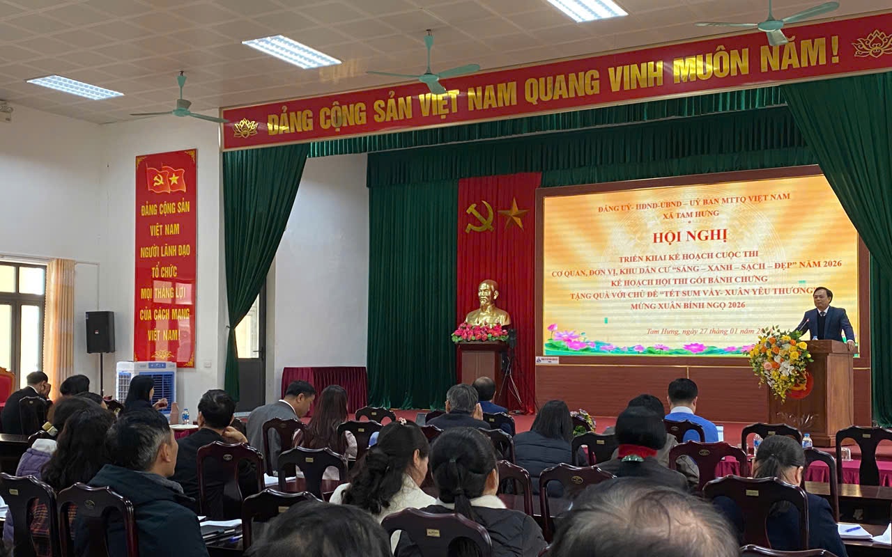 Tam Hưng phát động cuộc thi Sáng – Xanh – Sạch – Đẹp năm 2026: Lan tỏa phong trào xây dựng môi trường sống văn minh, bền vững
