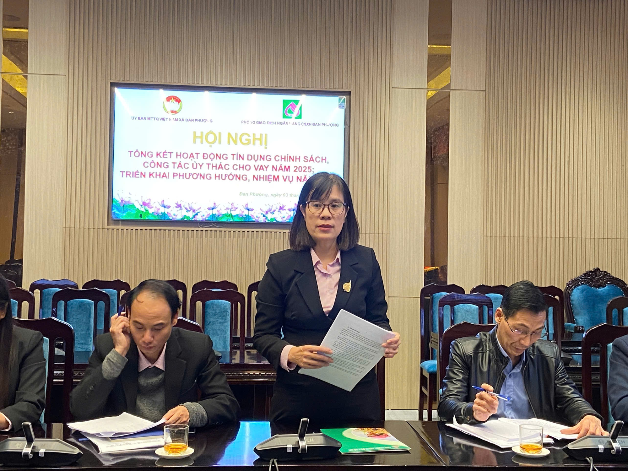 Hội nghị tổng kết hoạt động tín dụng chính sách công tác ủy thác cho vay năm 2025, phương hướng nhiệm vụ năm 2026.- Ảnh 2.