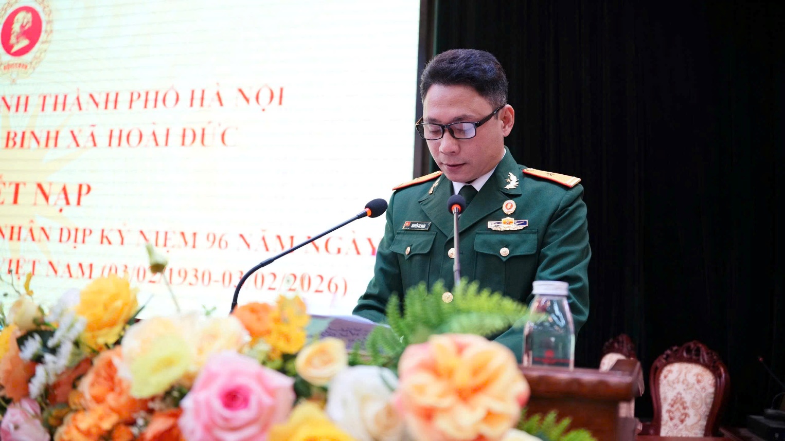 Hội Cựu chiến binh xã Hoài Đức tổ chức lễ kết nạp hội viên mới nhân kỷ niệm 96 năm Ngày thành lập Đảng Cộng sản Việt Nam- Ảnh 2.