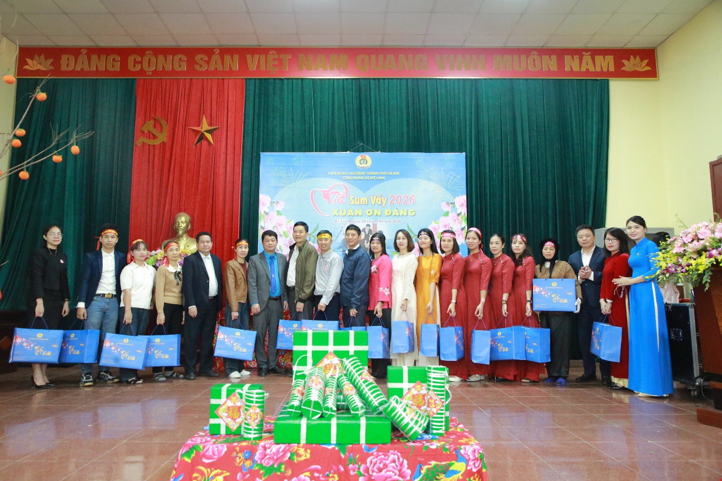 Công đoàn xã Mê Linh: Chăm lo để đoàn viên, người lao động có Tết đủ đầy- Ảnh 1.