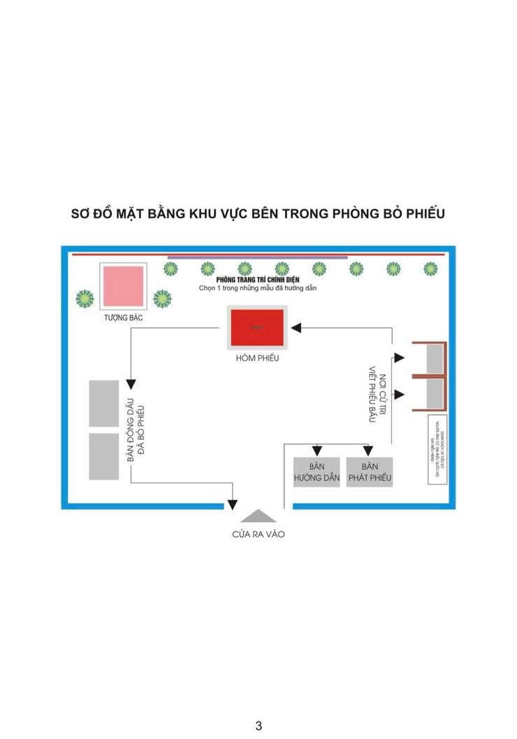 Hướng dẫn trang trí địa điểm bỏ phiếu bầu cử đại biểu Quốc hội khoá XVI và Đại biểu HĐND các cấp nhiệm kỳ   2026- 2031- Ảnh 5.