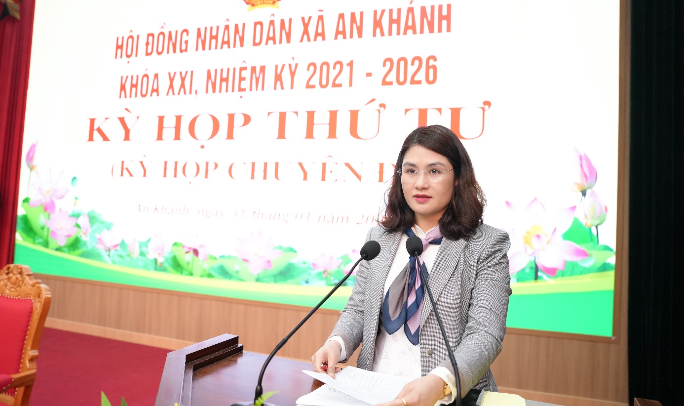 Kỳ họp thứ tư (Kỳ họp chuyên đề) HĐND xã An Khánh, khóa XXI- Ảnh 9.