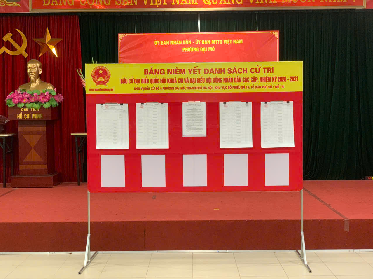 PHƯỜNG ĐẠI MỖ THỰC HIỆN NIÊM YẾT DANH SÁCH CỬ TRI THEO QUY ĐỊNH CỦA LUẬT BẦU CỬ- Ảnh 4.
