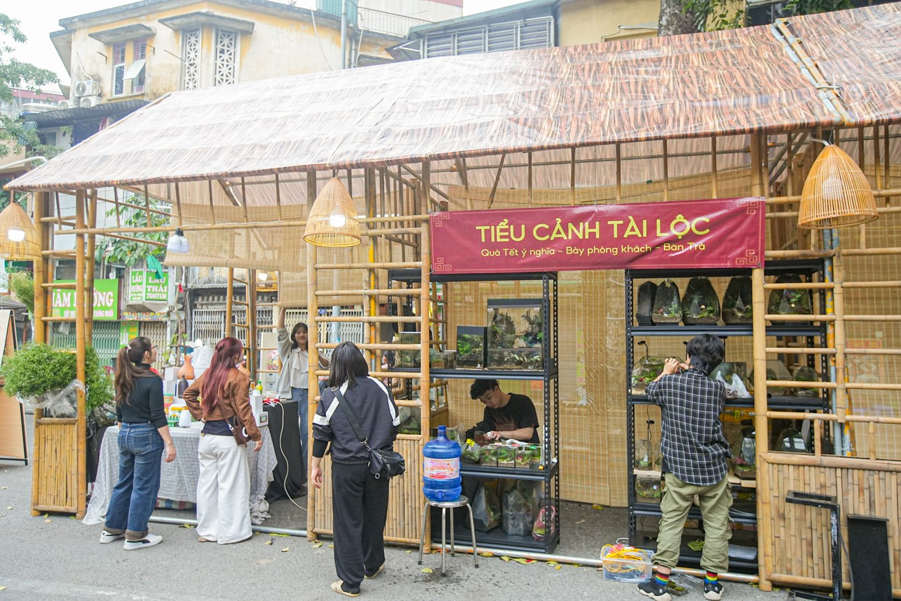 Chợ hoa Hàng Lược 'đánh thức' Tết Bính Ngọ giữa lòng phố cổ- Ảnh 2.