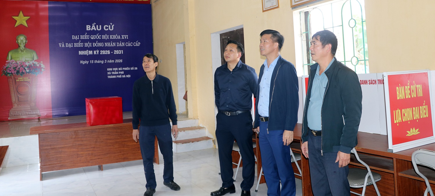 Ủy ban bầu cử xã Trần Phú tổ chức khảo sát mô hình điểm khu vực bỏ phiếu bầu cử đại biểu Quốc Hội và đại biểu HĐND các cấp nhiệm kỳ 2026 - 2031 tại thôn An Tiến xã Trần Phú- Ảnh 1.