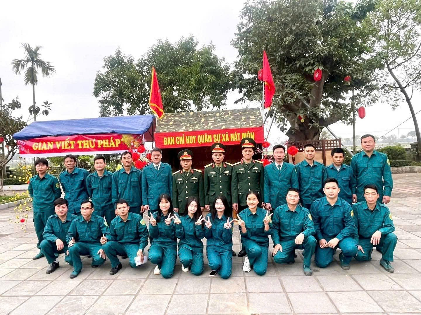 BAN CHQS XÃ HÁT MÔN TỔ CHỨC CHƯƠNG TRÌNH TẾT QUÂN DÂN NĂM 2026- Ảnh 1.