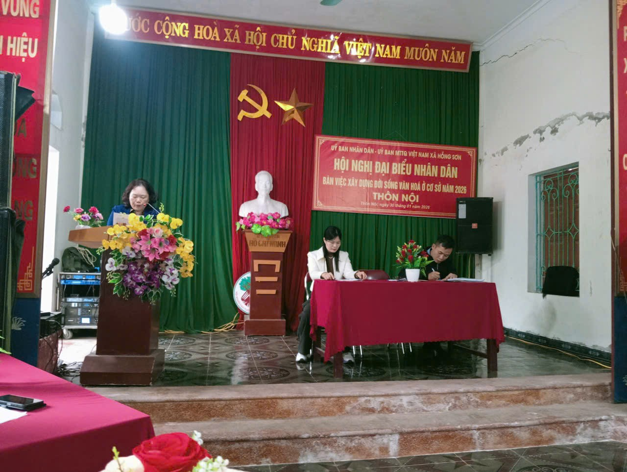 Xã Hồng Sơn 100% các thôn tổ chức thành công Hội nghị đại biểu nhân dân 2026- Ảnh 3.