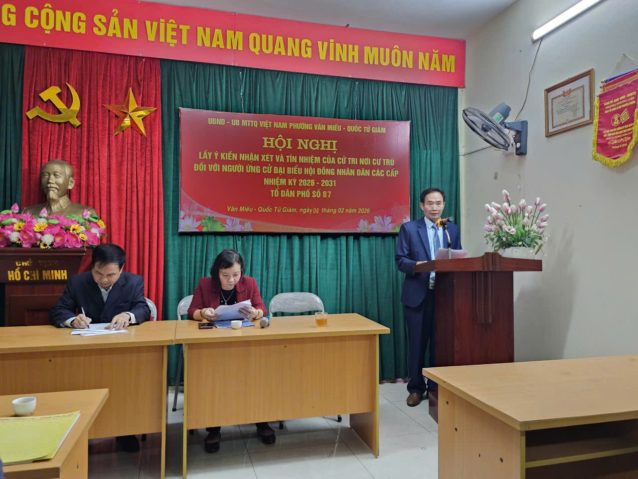 Cử tri nơi cư trú nhất trí giới thiệu ông Nguyễn Minh Tiến ứng cử đại biểu Hội đồng nhân dân phường Phương Liệt- Ảnh 1.