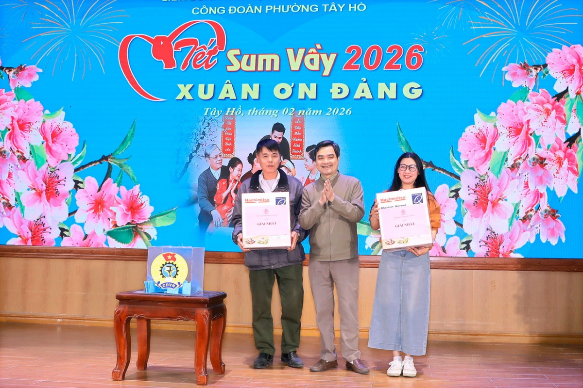 Công đoàn phường Tây Hồ chăm lo Tết cho người lao động, phát động phong trào thi đua đổi mới sáng tạo năm 2026- Ảnh 4.