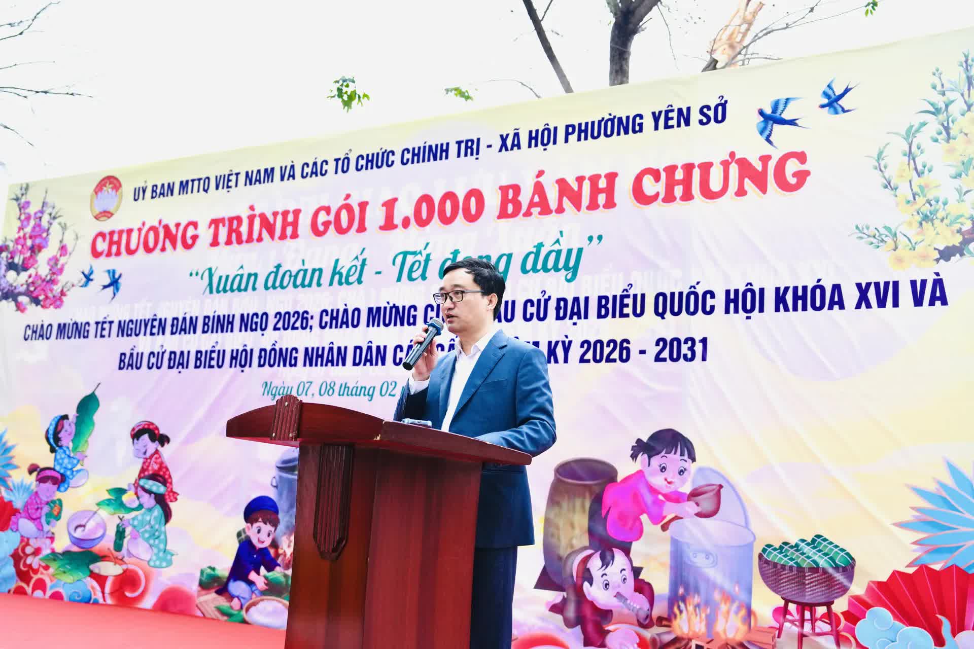 Chào mừng Tết Nguyên đán Bính Ngọ 2026: Phường Yên Sở tổ chức chương trình gói bánh trưng 1.000 bánh chưng “Xuân đoàn kết – Tết đong đầy”  trao tặng hộ khó khăn- Ảnh 1.