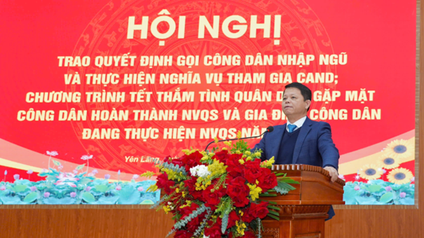 YÊN LÃNG: TỔ CHỨC HỘI NGHỊ TRAO QUYẾT ĐỊNH GỌI CÔNG DÂN NHẬP NGŨ VÀ CHƯƠNG TRÌNH “TẾT THẮM TÌNH QUÂN DÂN” NĂM 2026- Ảnh 9.