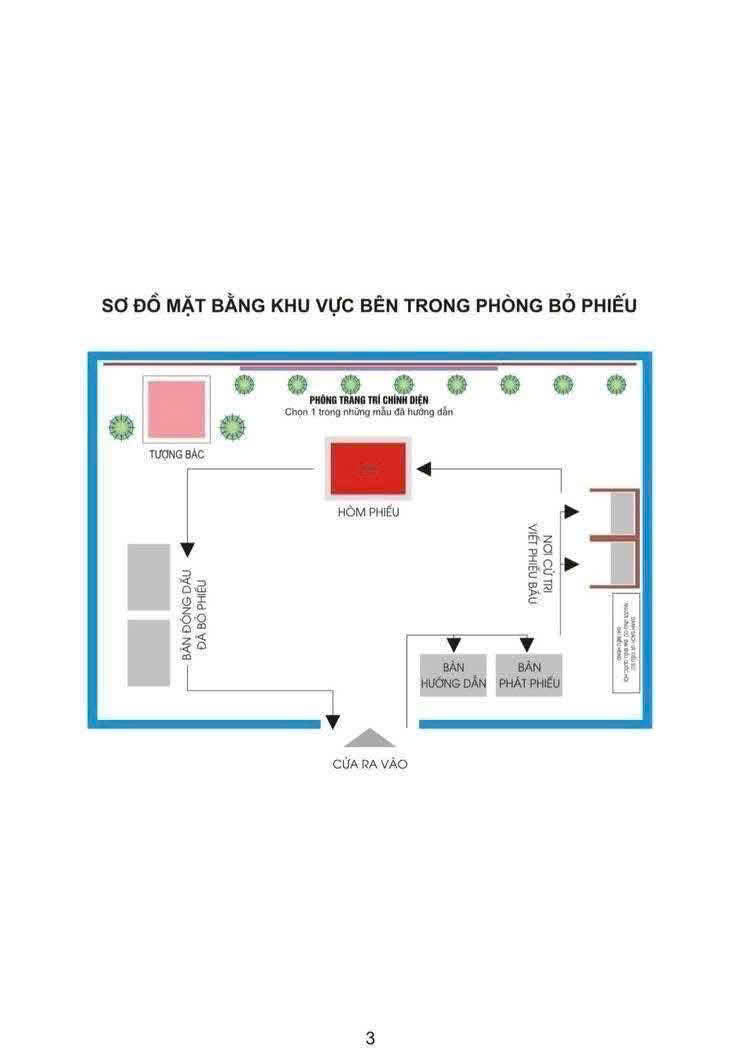 HƯỚNG DẪN TRANG TRÍ ĐỊA ĐIỂM BỎ PHIẾU BẦU CỬ ĐẠI BIỂU QUỐC HỘI KHÓA XVI VÀ ĐẠI BIỂU HĐND CÁC CẤP NHIỆM KỲ 2026 - 2031- Ảnh 2.