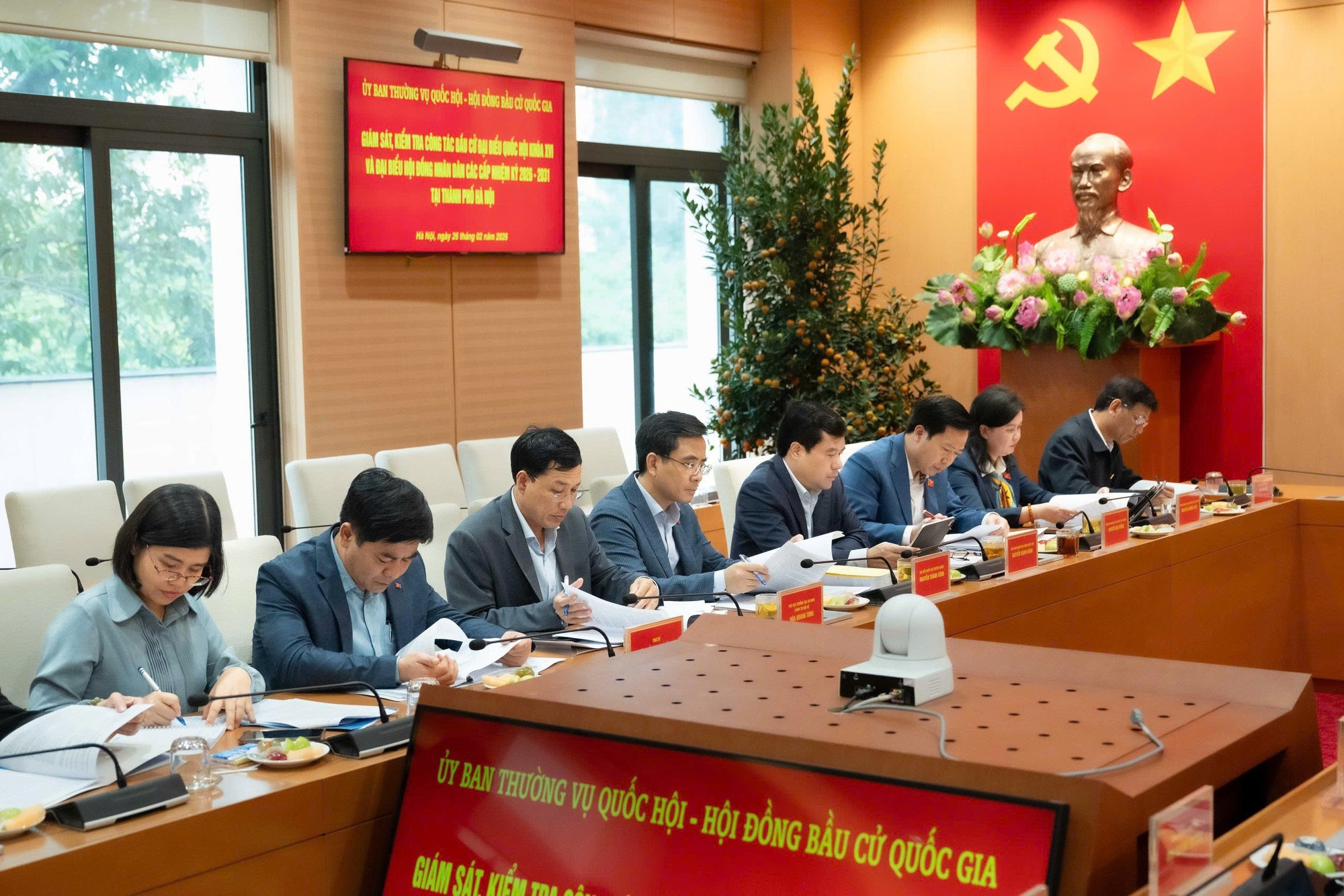 Phó Chủ tịch Quốc hội Nguyễn Khắc Định giám sát, kiểm tra công tác chuẩn bị bầu cử tại TP. Hà Nội- Ảnh 12.