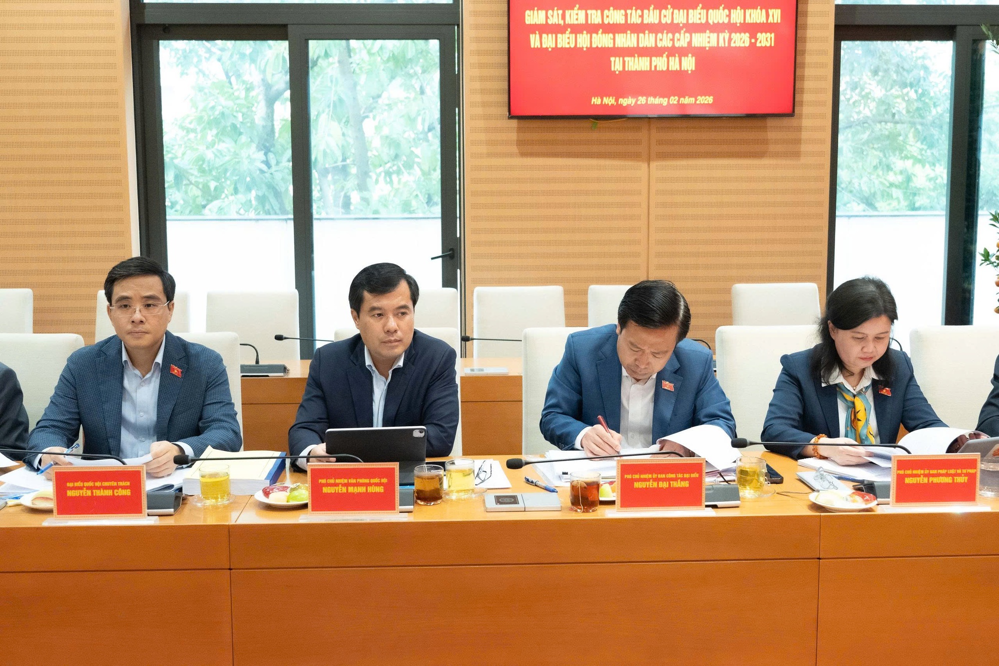 Phó Chủ tịch Quốc hội Nguyễn Khắc Định giám sát, kiểm tra công tác chuẩn bị bầu cử tại TP. Hà Nội- Ảnh 17.