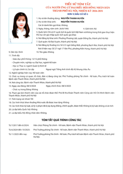 Những người ứng cử đại biểu HĐND TP Hà Nội nhiệm kỳ 2026-2031: Đơn vị bầu cử số 3- Ảnh 4.