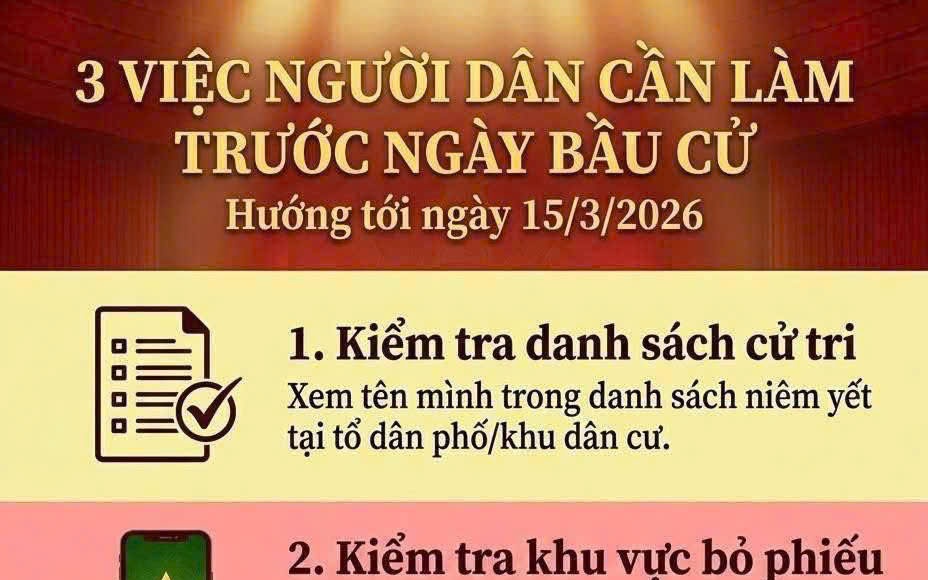 3 việc người dân cần làm trước ngày bầu cử 
