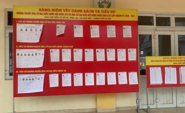 Hoài Đức hoàn thành việc niêm yết danh sách chính thức và tiểu sử tóm tắt người ứng cử đại biểu Quốc hội khóa XVI và đại biểu HĐND các cấp nhiệm kỳ 2026 - 2031- Ảnh 9.